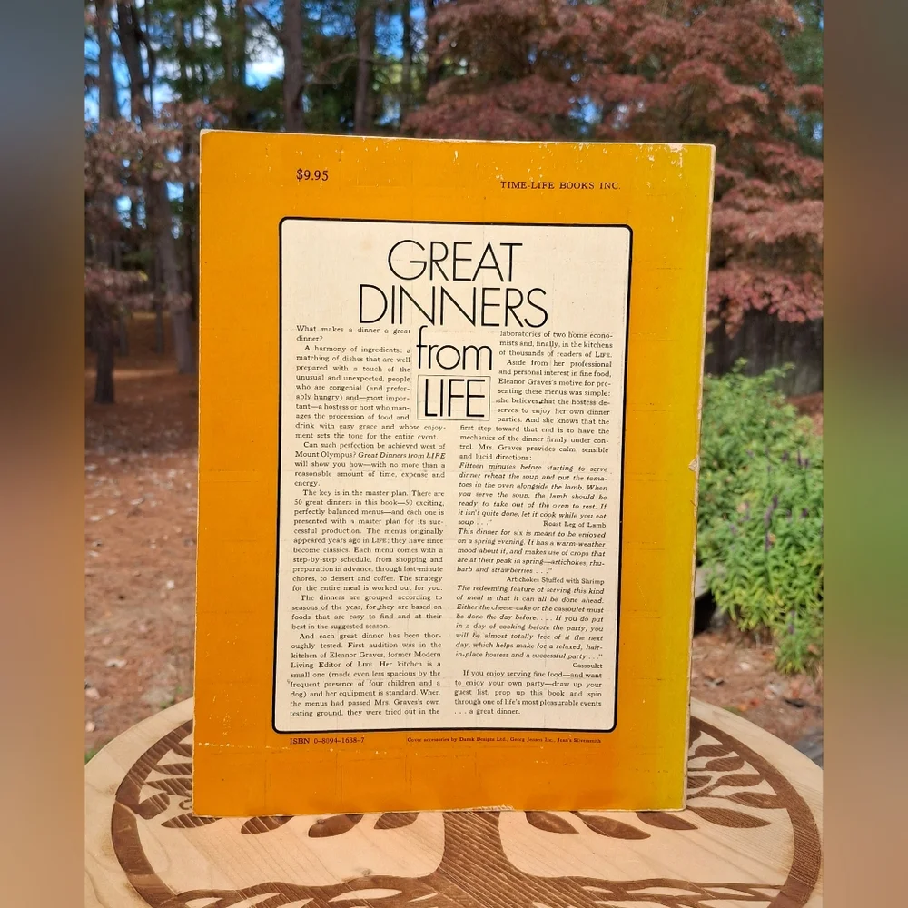 Vintage 1974 Great Dinners from LIFE Illistrated With Recipes